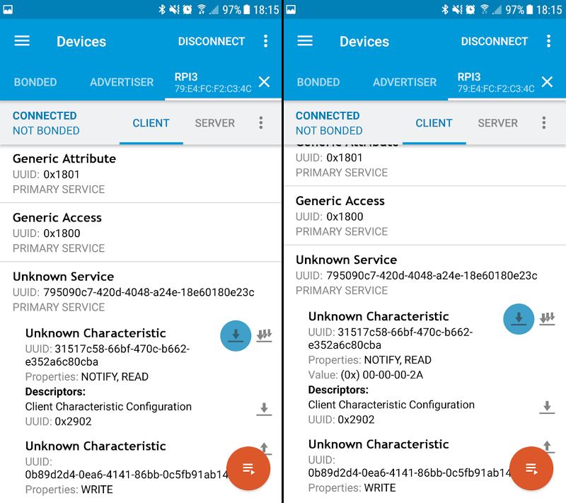 Android Things - Communicating with Bluetooth Low Energy devices